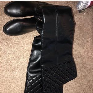 Pleather Never Worn Thigh High Boots